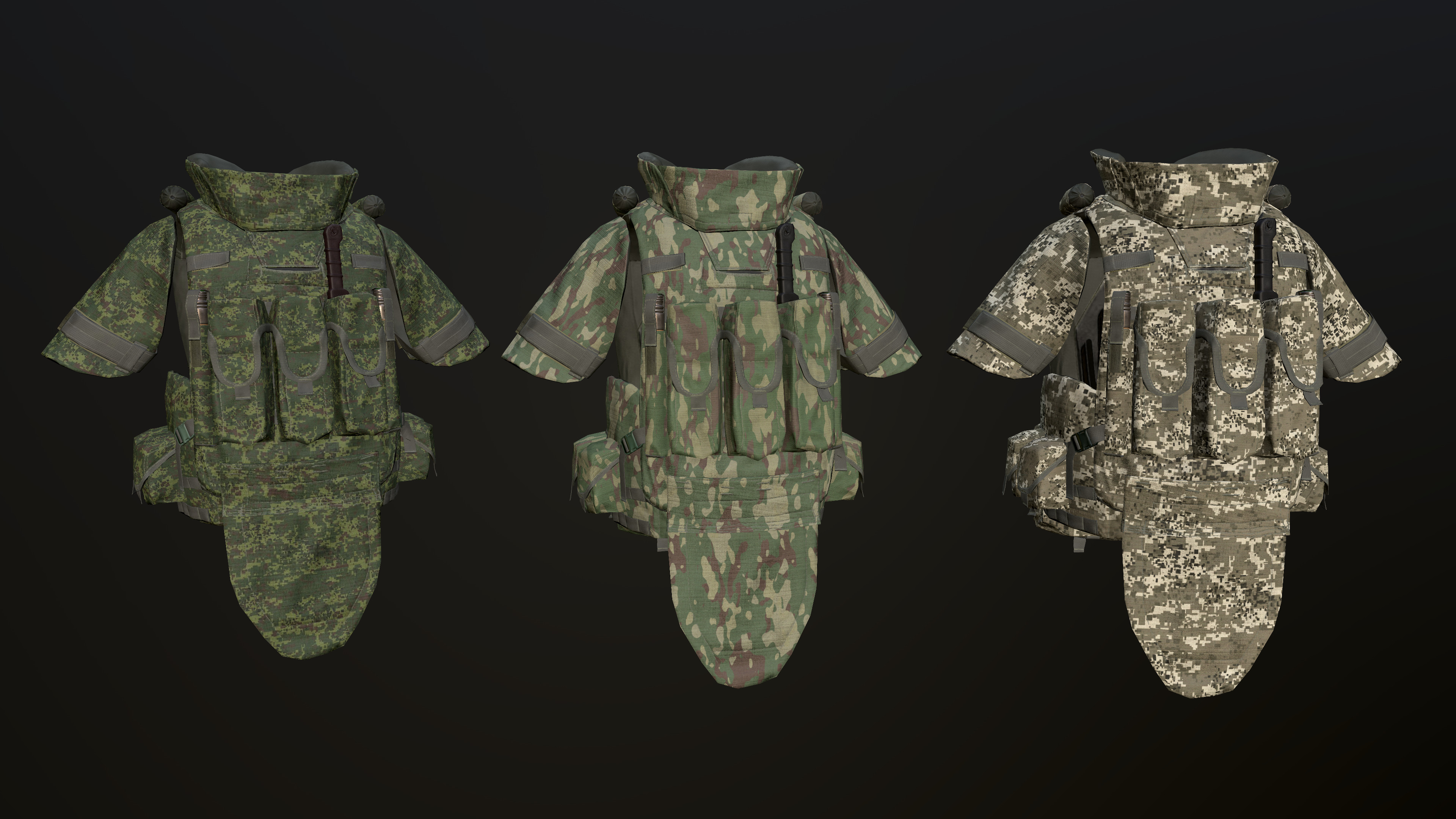 6B43 Body Armor Low-poly 3D model_6