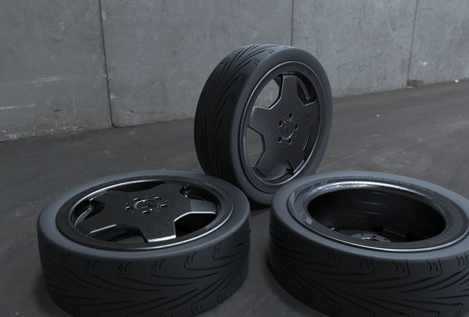 Monoblock 18 inch rim 3D model