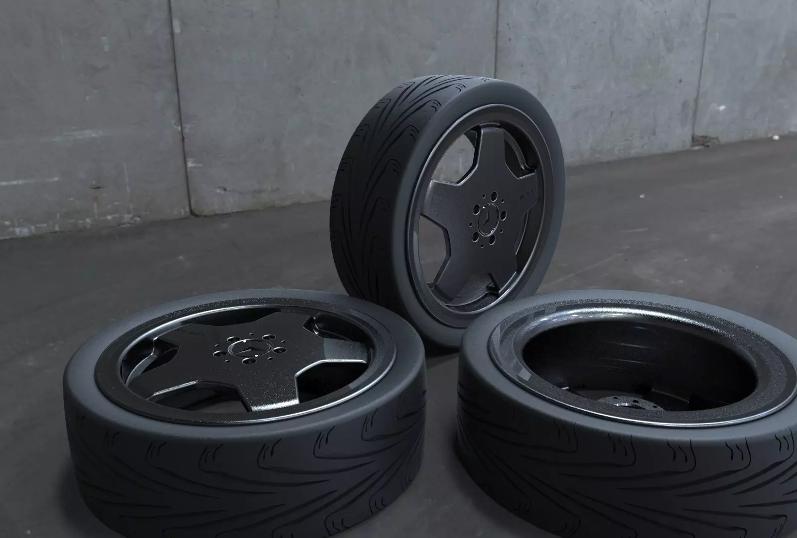 Monoblock 18 inch rim 3D model