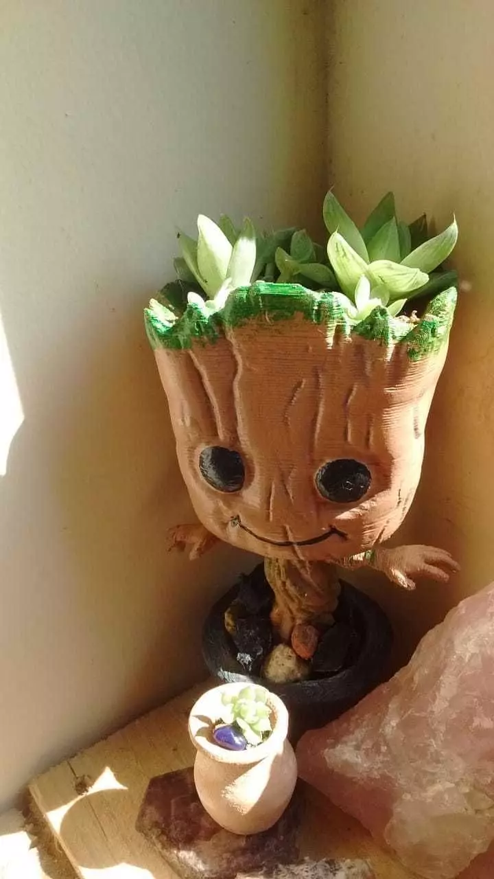Baby Groot Vase  3D print model_0