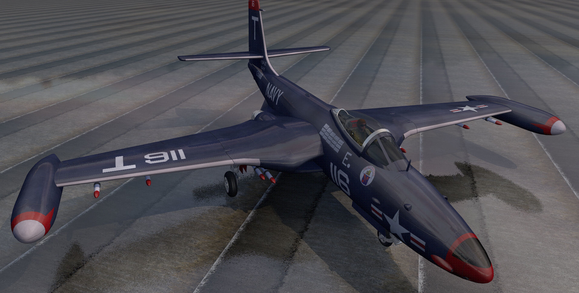 McDonnell F2H-2 Banshee 3D model_5