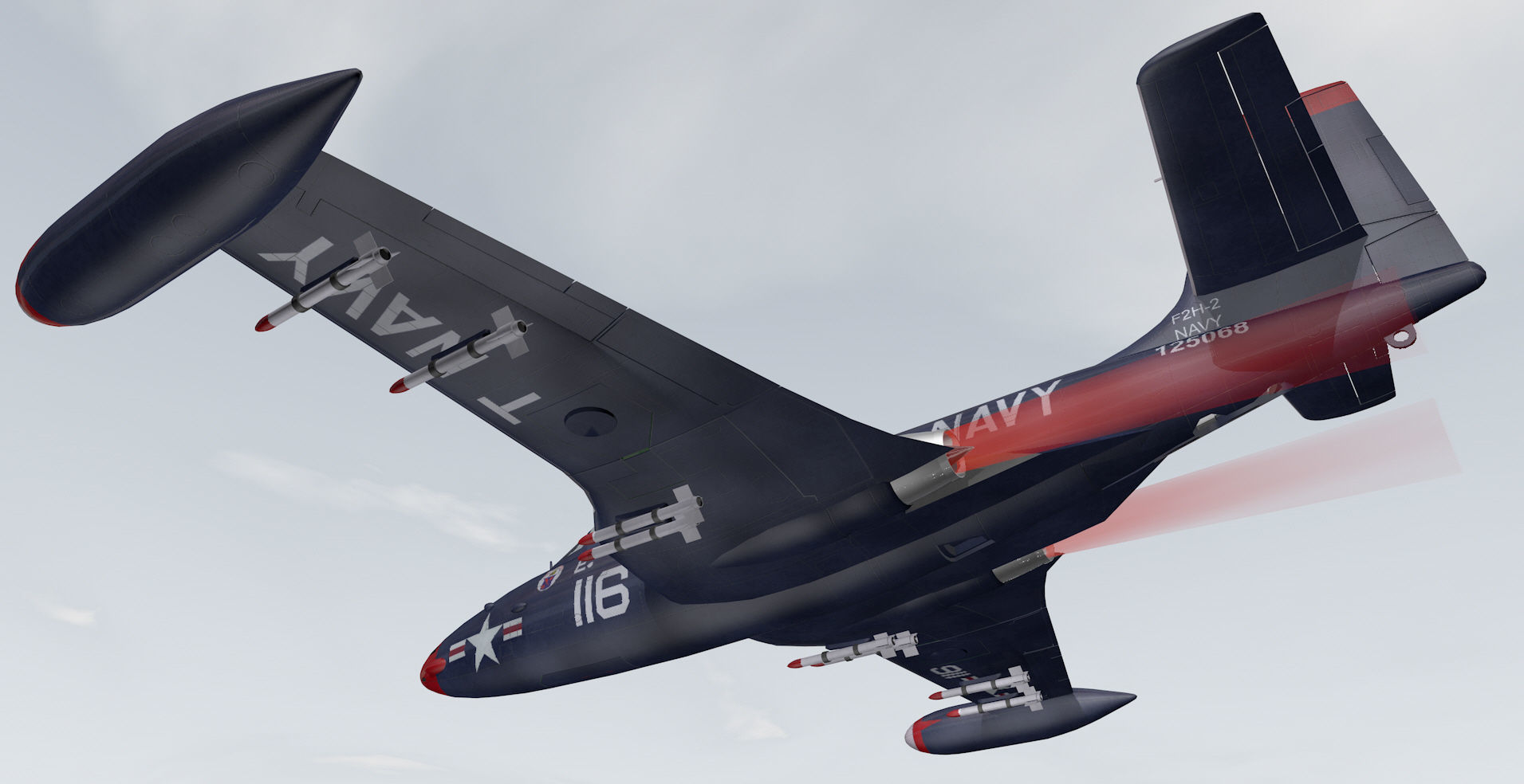 McDonnell F2H-2 Banshee 3D model_10