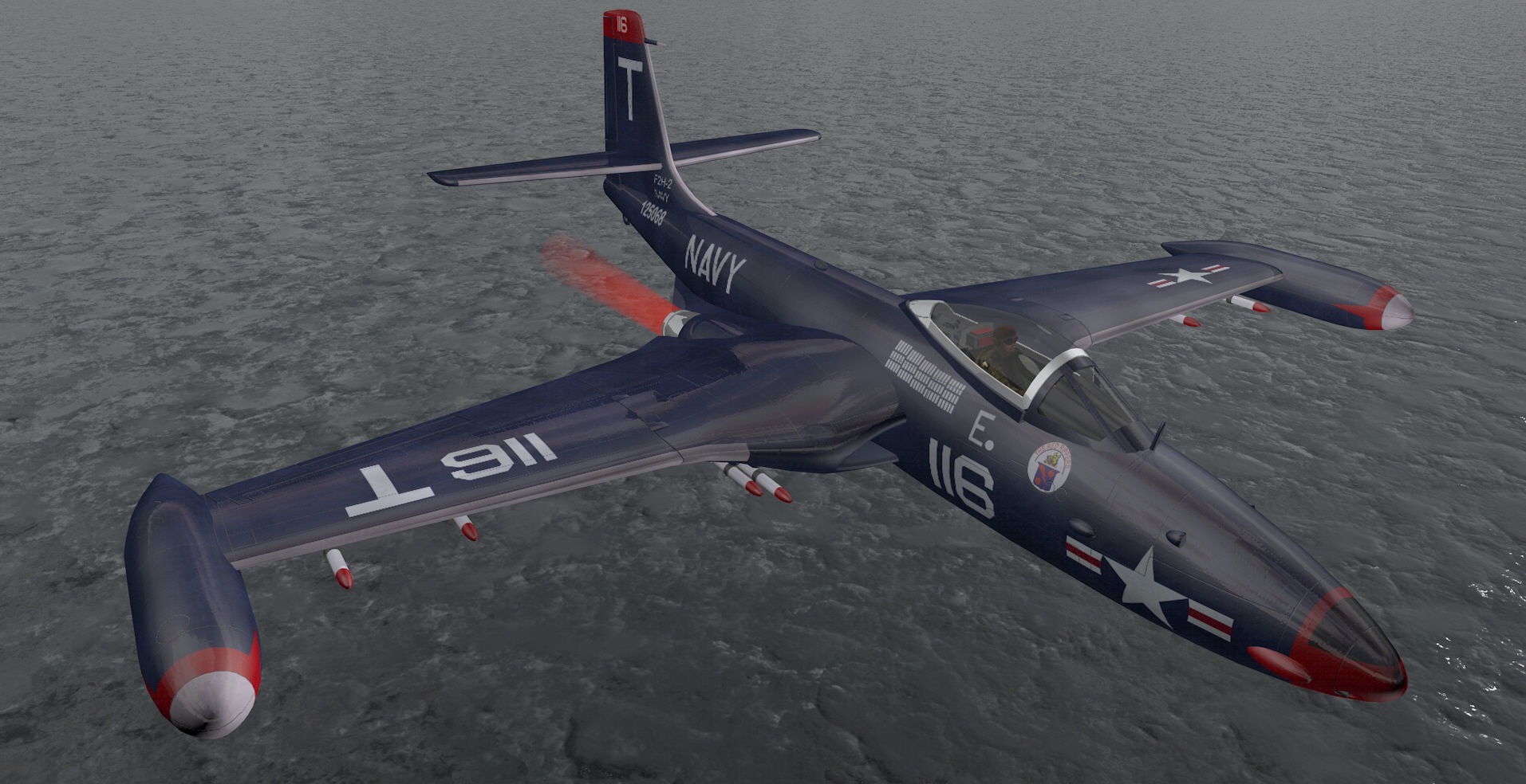 McDonnell F2H-2 Banshee 3D model_8