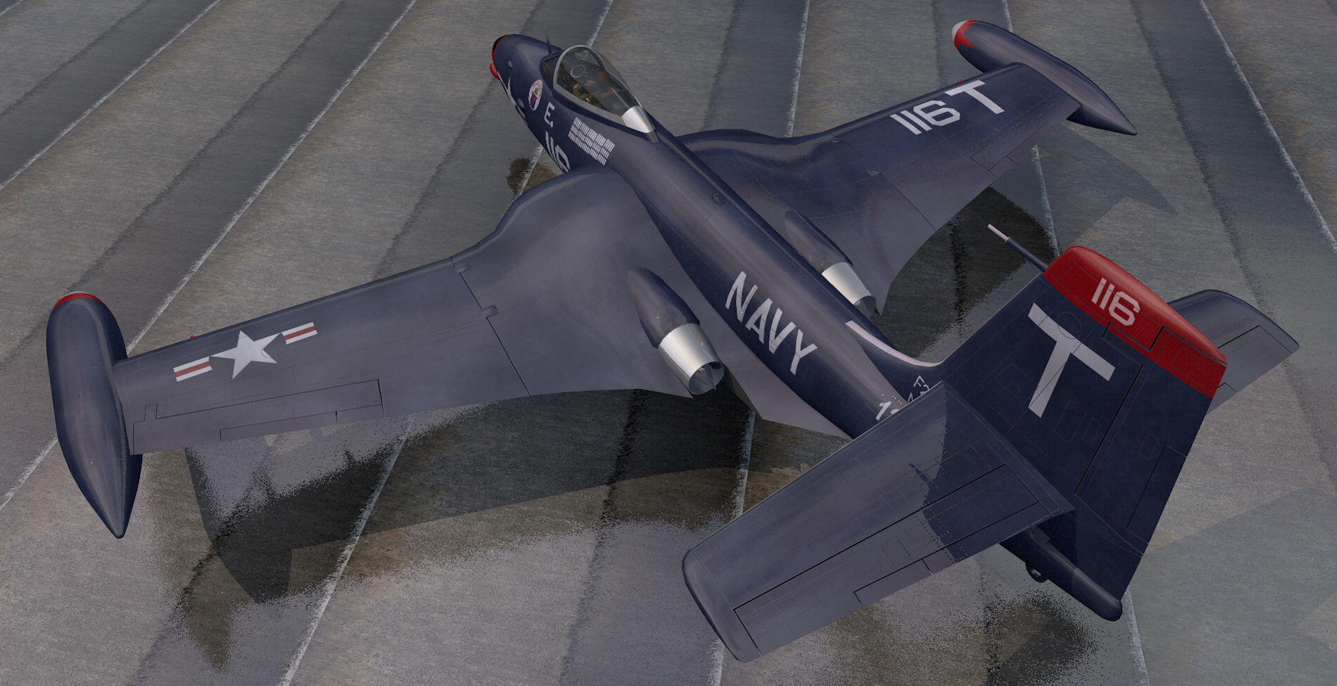 McDonnell F2H-2 Banshee 3D model_1