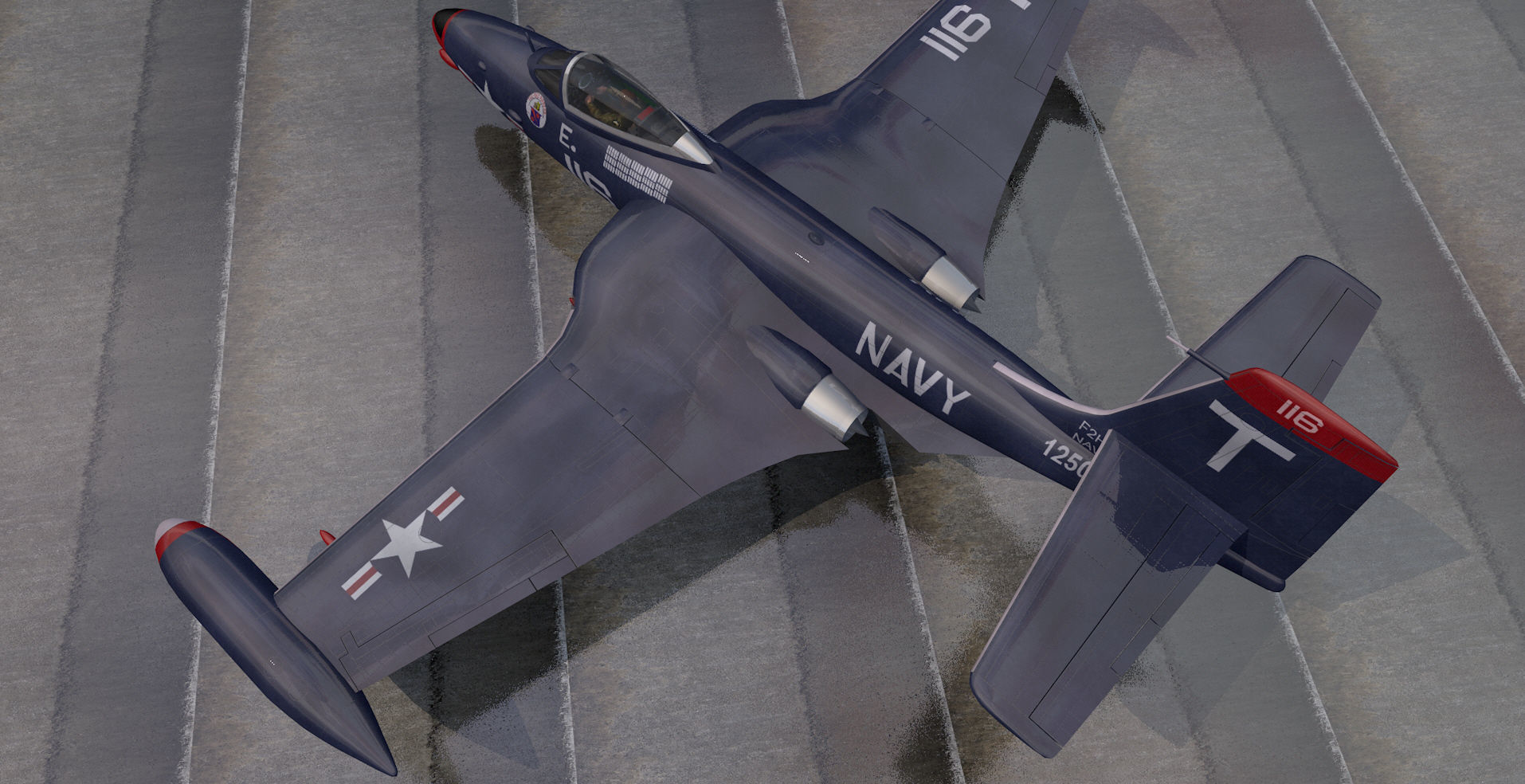 McDonnell F2H-2 Banshee 3D model_7