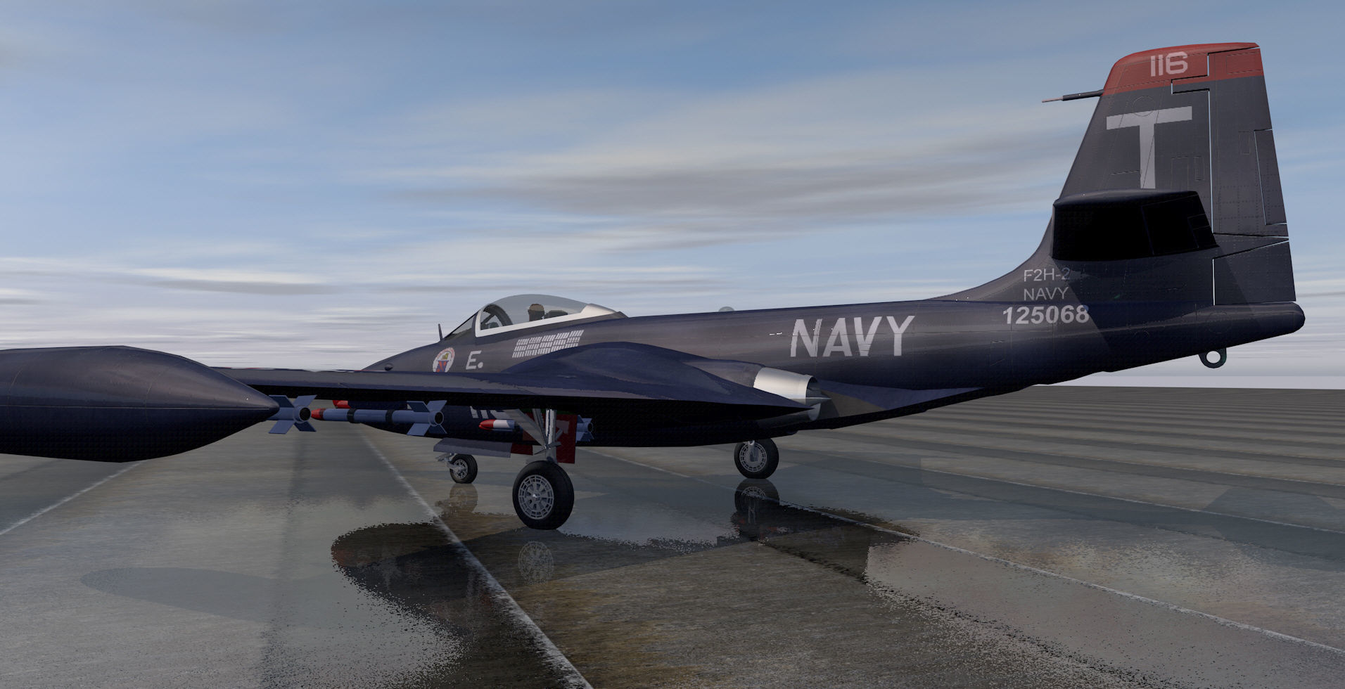 McDonnell F2H-2 Banshee 3D model_3