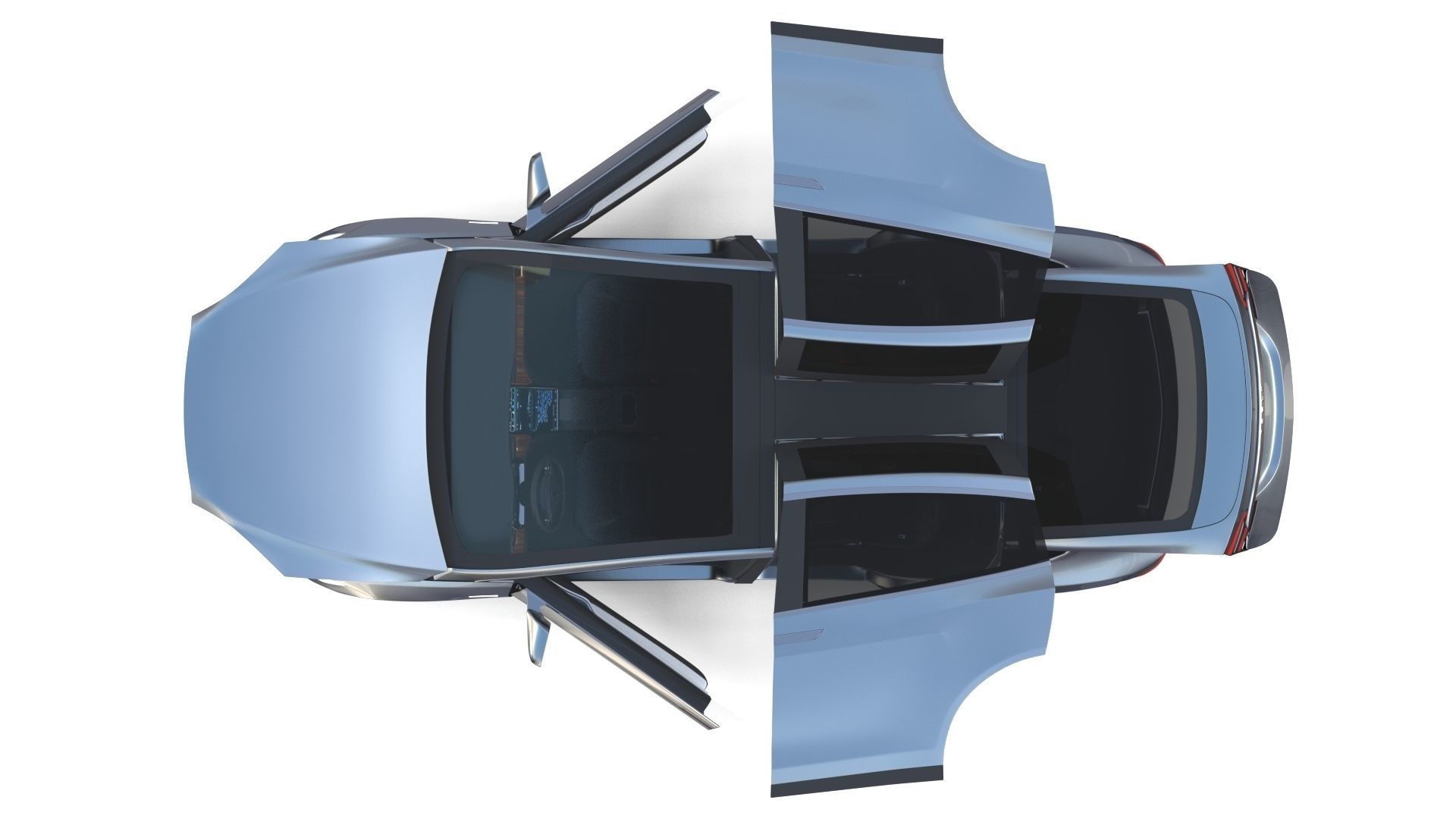 2017 Tesla S-X-3 Collection w interior 3D model_2