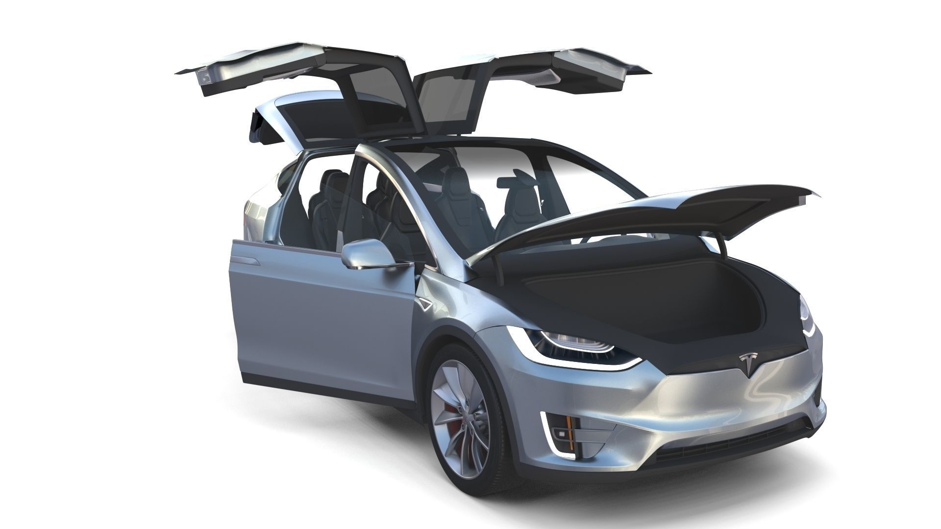 2017 Tesla S-X-3 Collection w interior 3D model_62