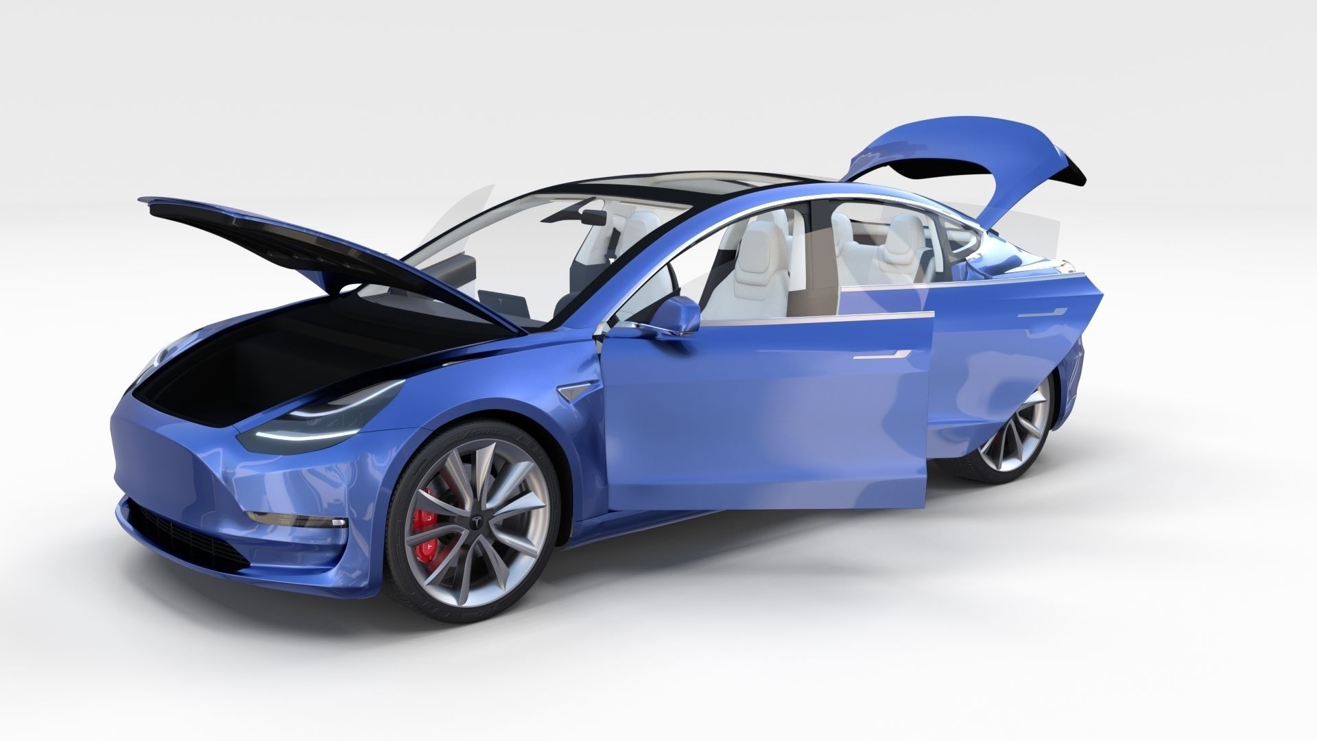 2017 Tesla S-X-3 Collection w interior 3D model_53