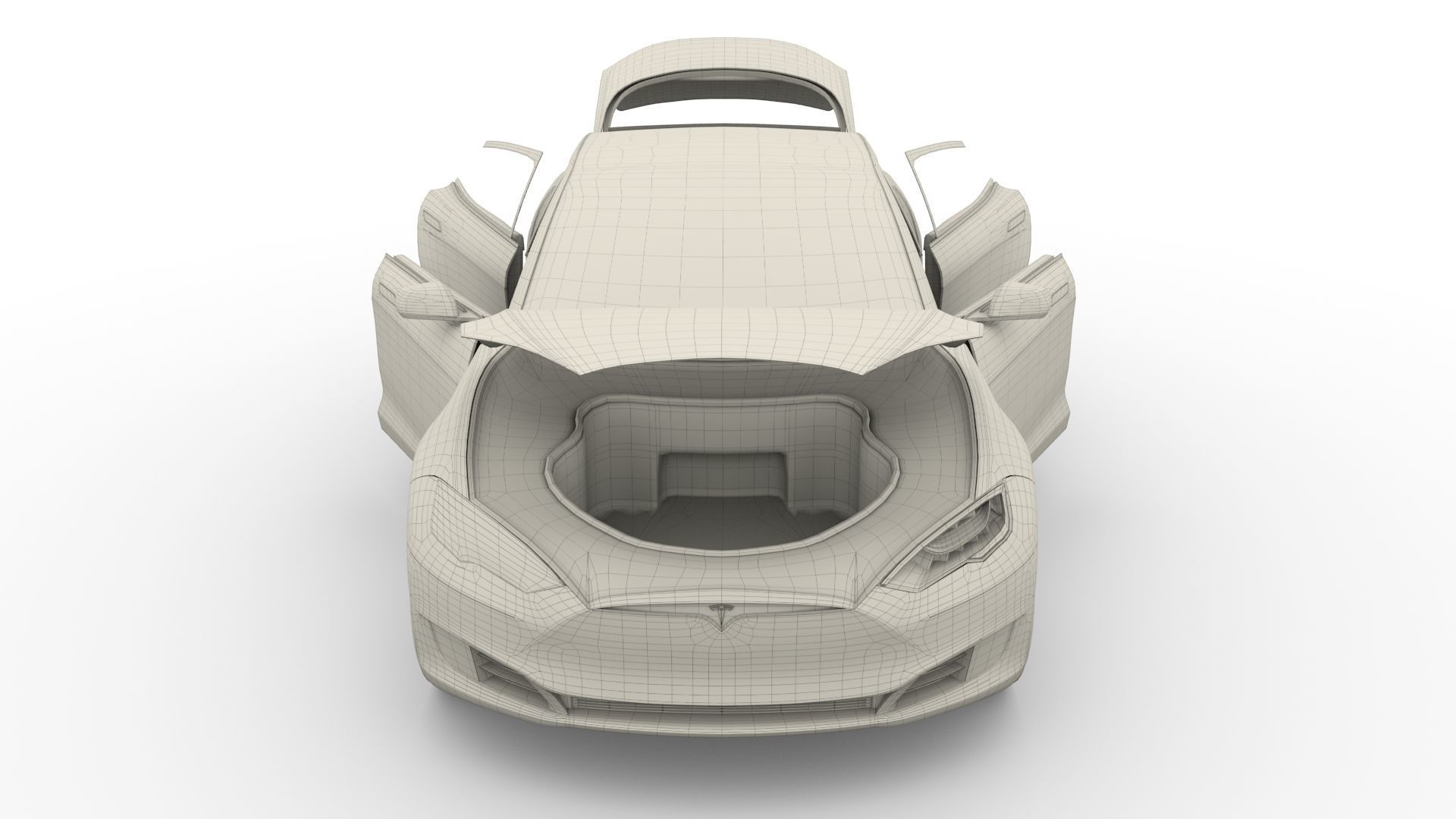 2017 Tesla S-X-3 Collection w interior 3D model_142