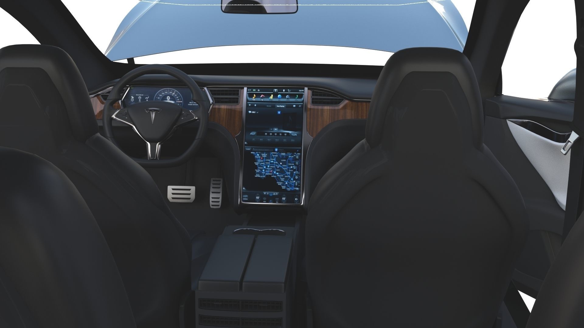 2017 Tesla S-X-3 Collection w interior 3D model_80