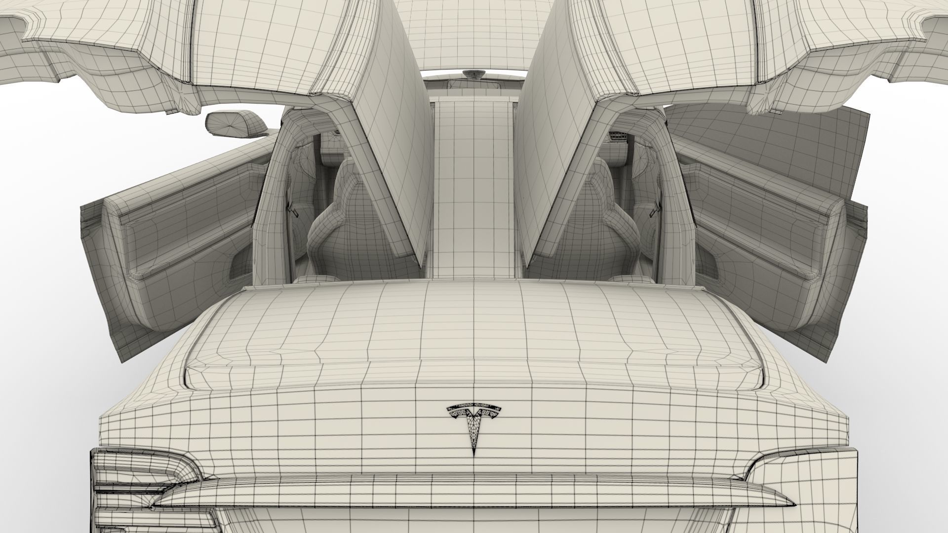 2017 Tesla S-X-3 Collection w interior 3D model_108