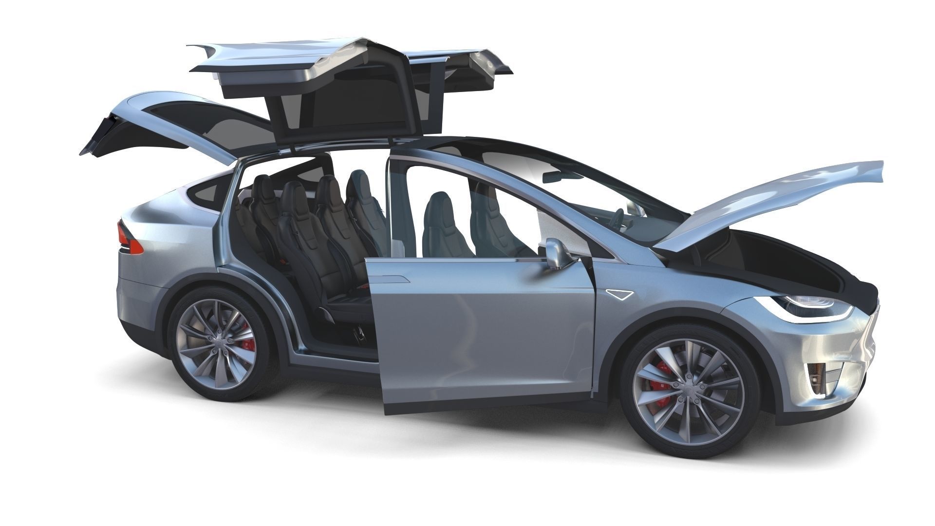 2017 Tesla S-X-3 Collection w interior 3D model_60