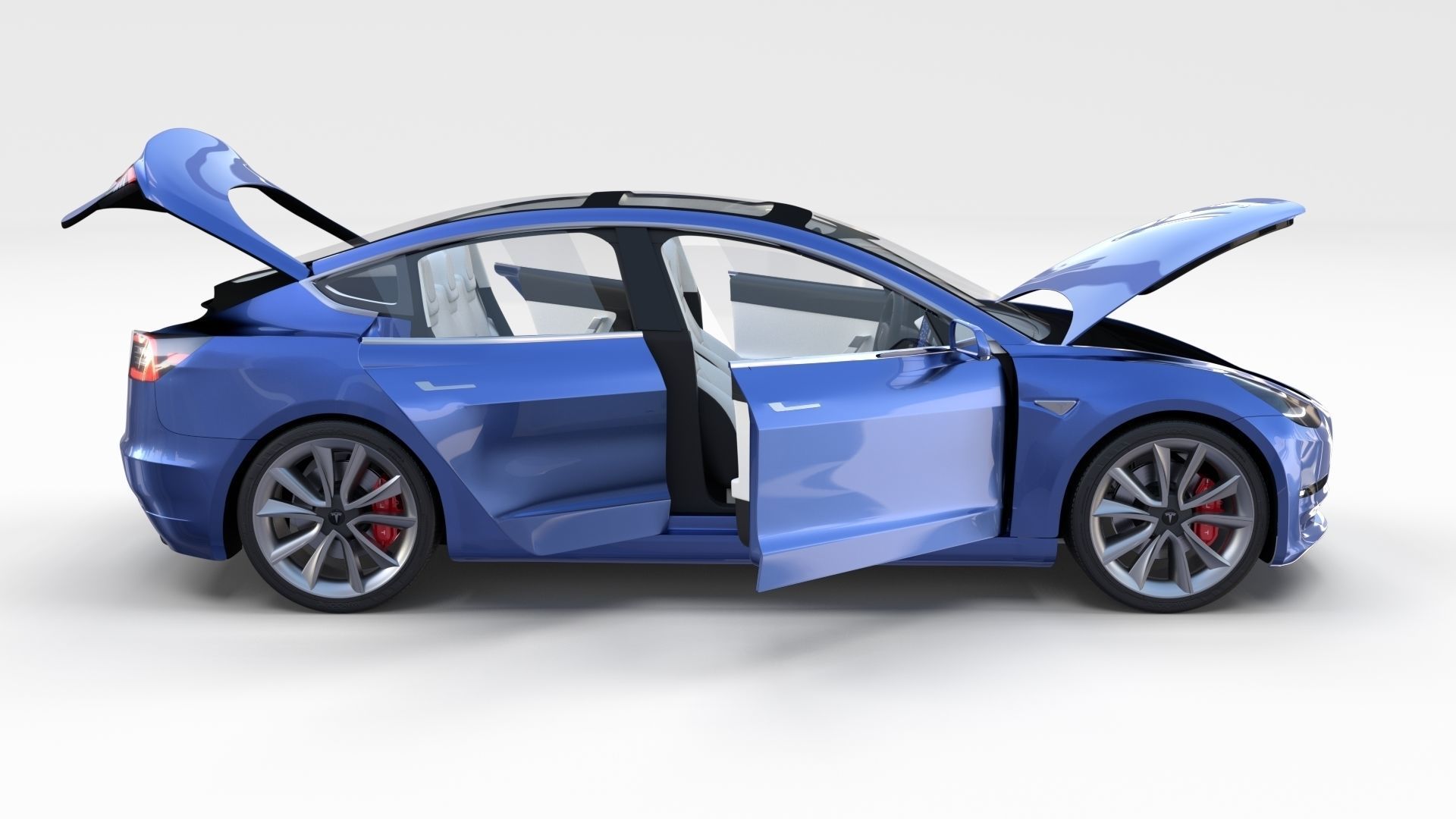 2017 Tesla S-X-3 Collection w interior 3D model_59