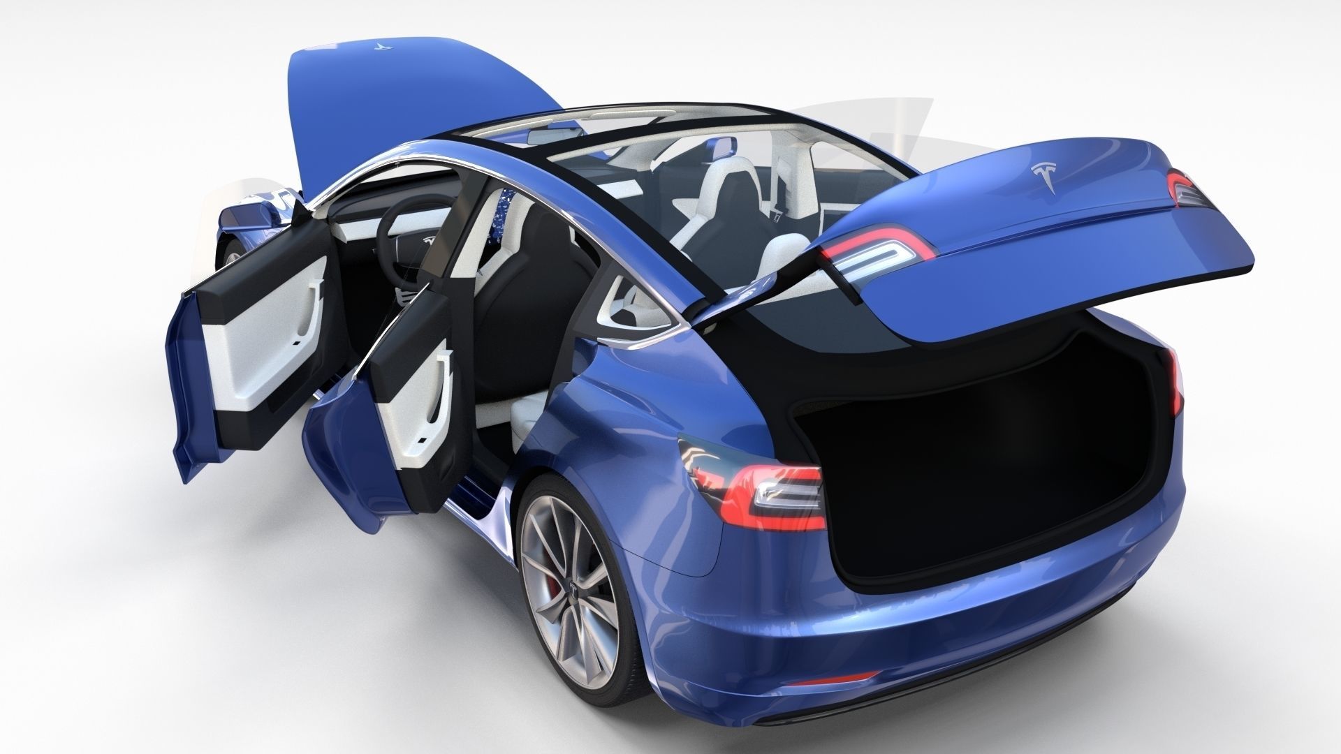 2017 Tesla S-X-3 Collection w interior 3D model_78