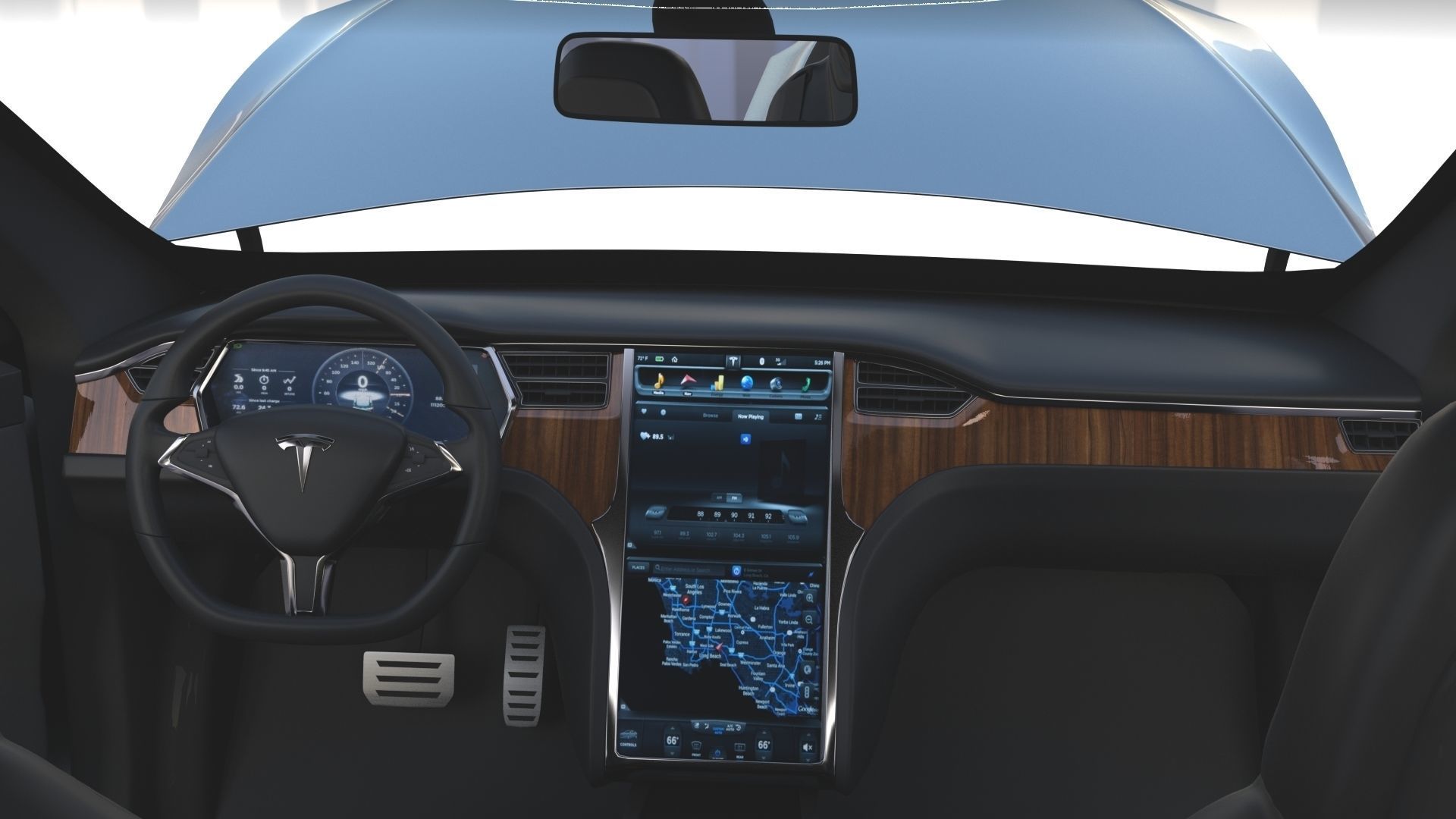 2017 Tesla S-X-3 Collection w interior 3D model_84