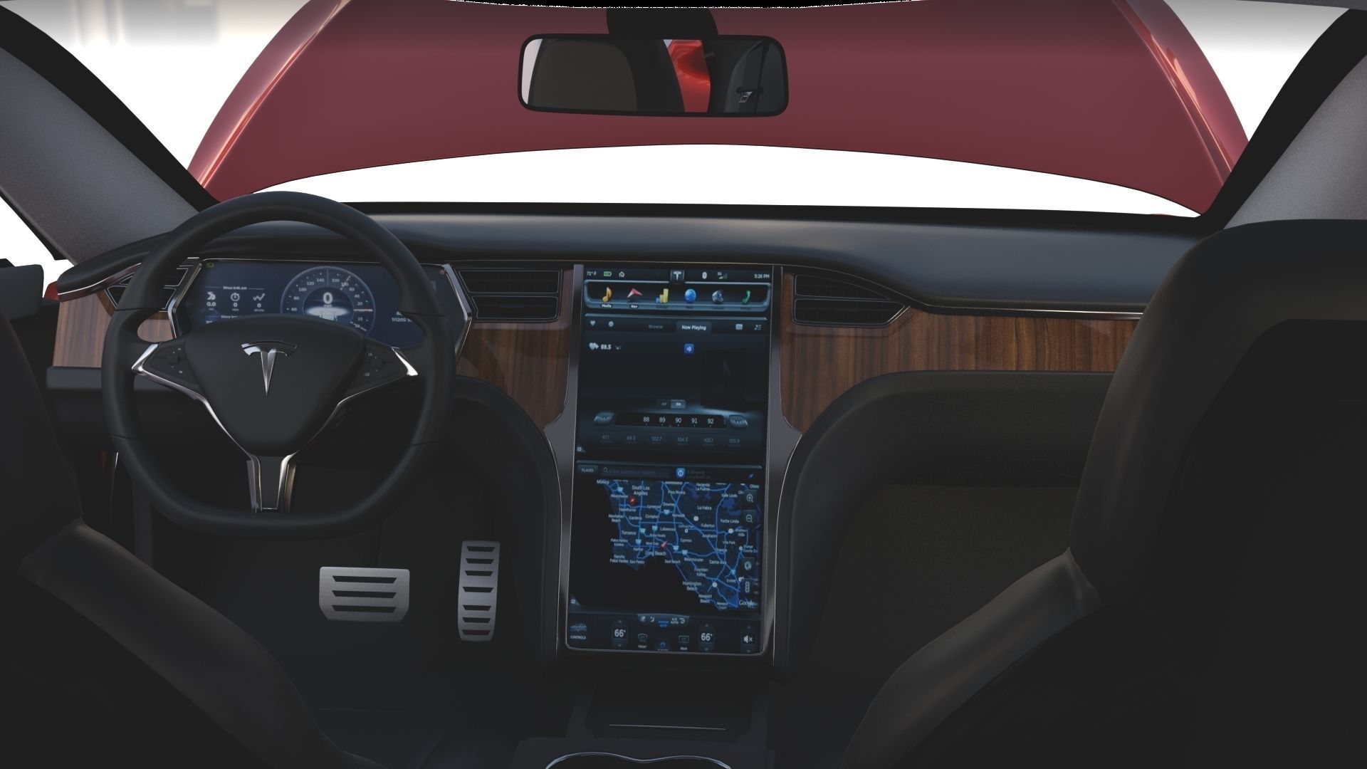2017 Tesla S-X-3 Collection w interior 3D model_141