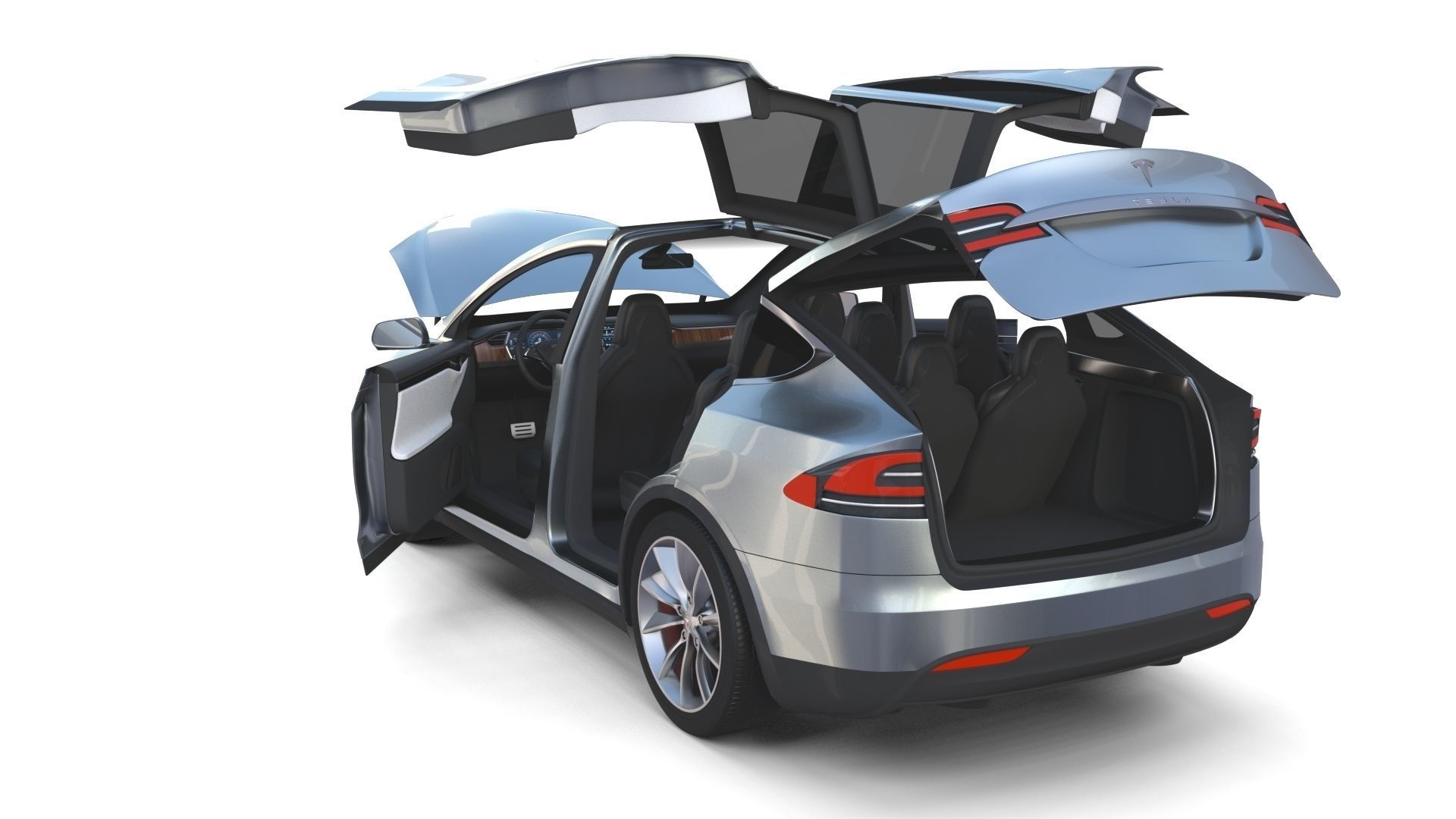 2017 Tesla S-X-3 Collection w interior 3D model_56