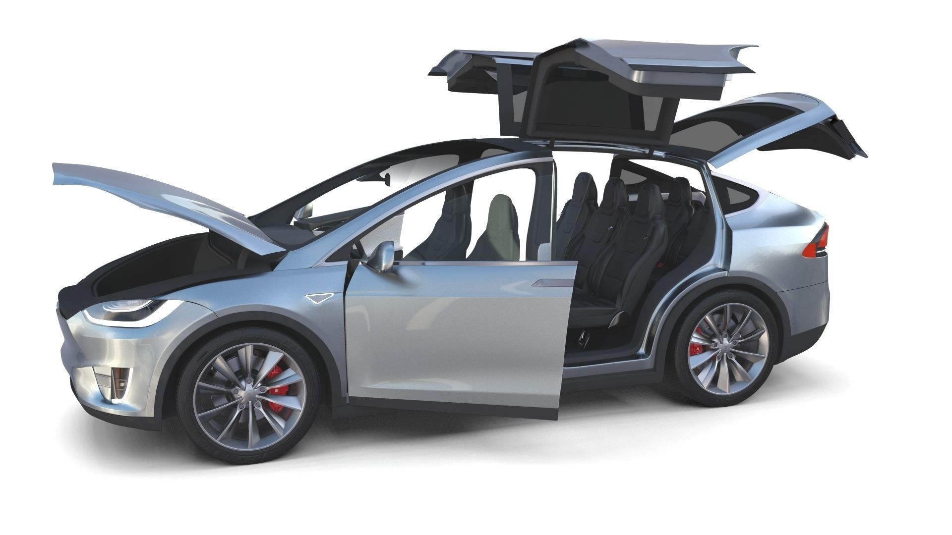 2017 Tesla S-X-3 Collection w interior 3D model_57