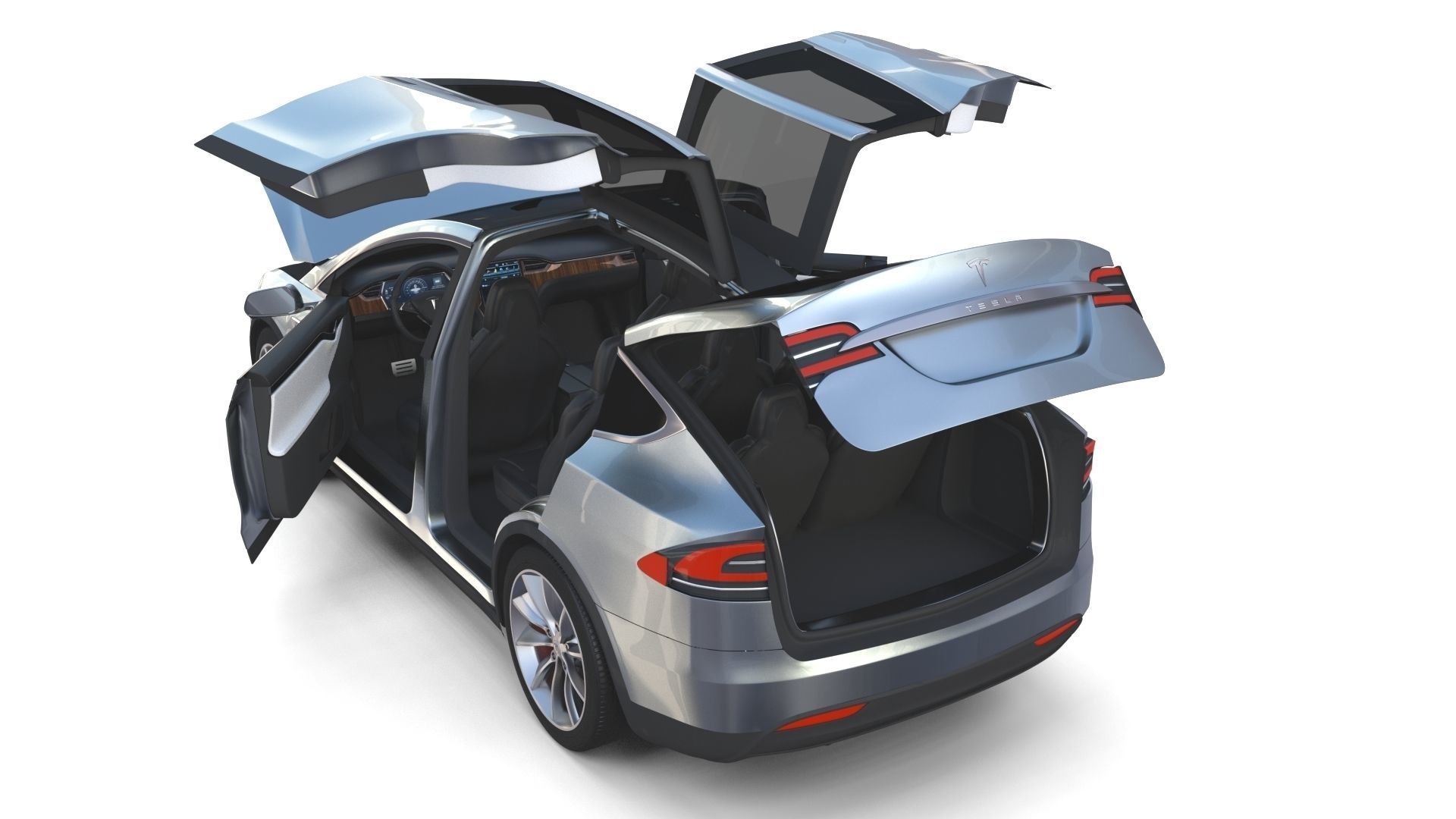 2017 Tesla S-X-3 Collection w interior 3D model_81