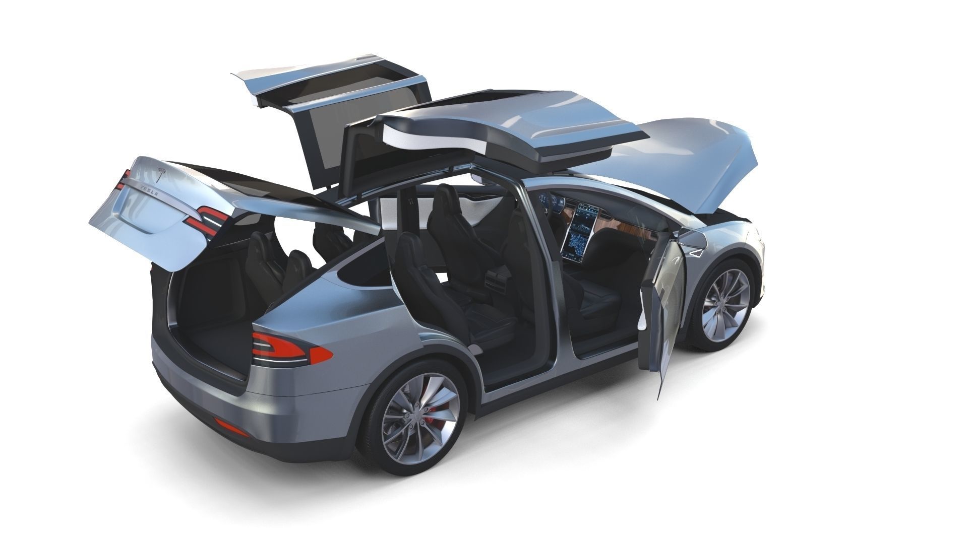 2017 Tesla S-X-3 Collection w interior 3D model_69