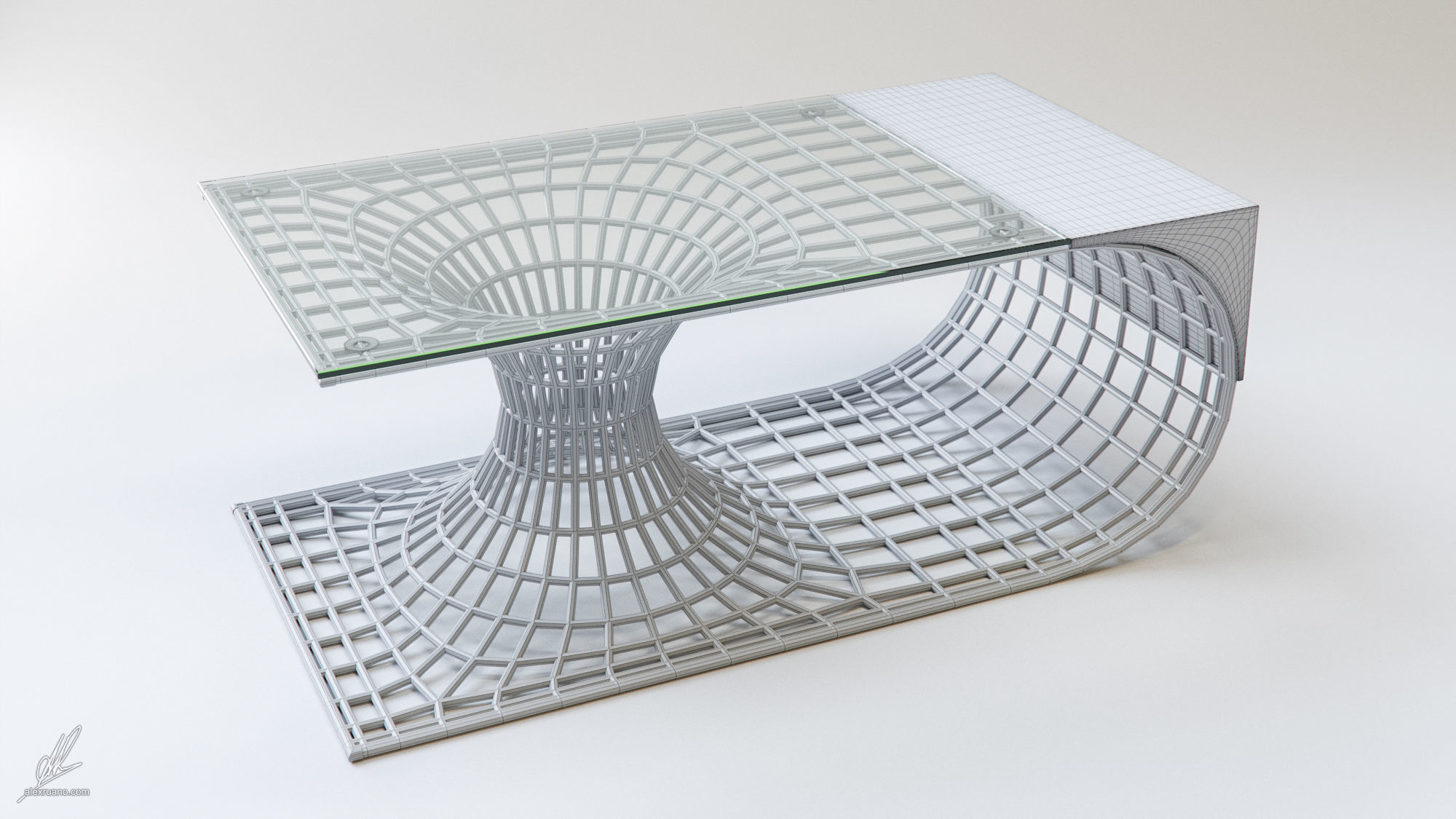 Wormhole Table 3D model_3