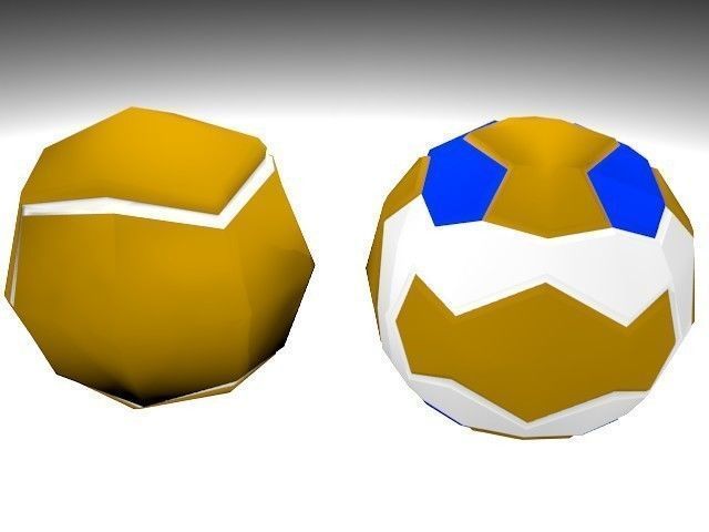 Low poly Tennis balls Low-poly 3D model