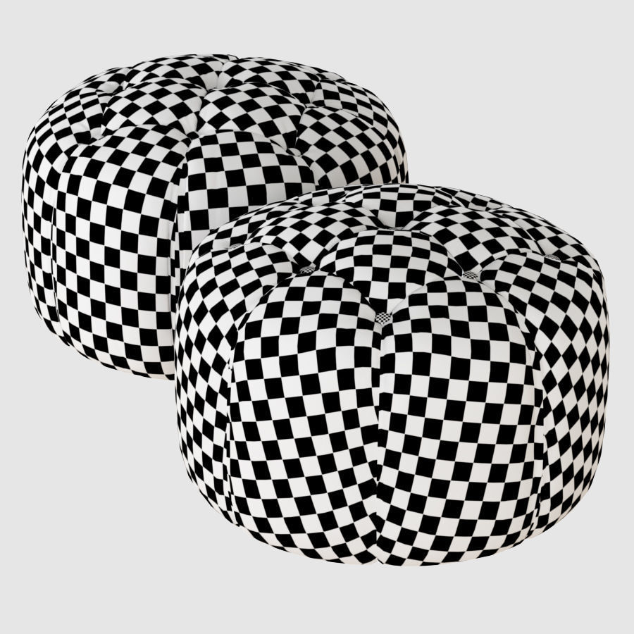 Pouf Bon Bon Asnaghi 3D model_6