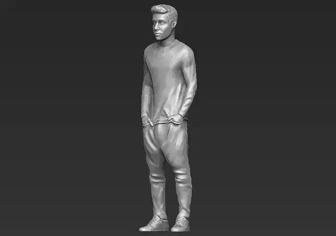 Justin Bieber 3D printing ready stl obj formats 3D print model