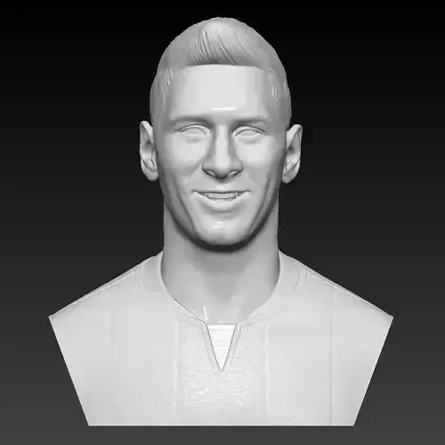 Lionel Messi - FC Barcelona - player bust 3D high resolution  3D print model