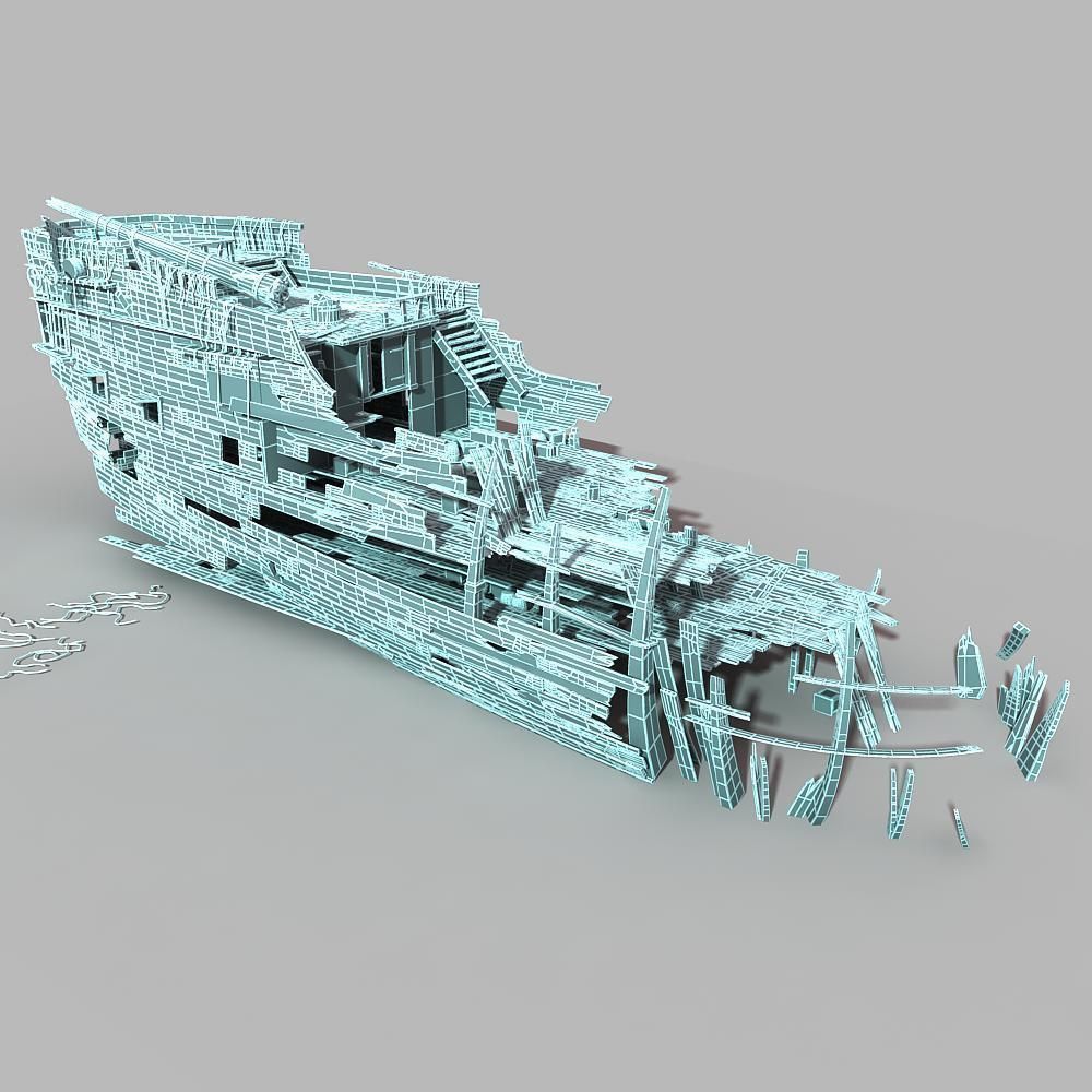 Shipwreck 03 3D model_8