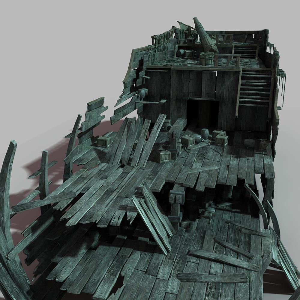 Shipwreck 03 3D model_9