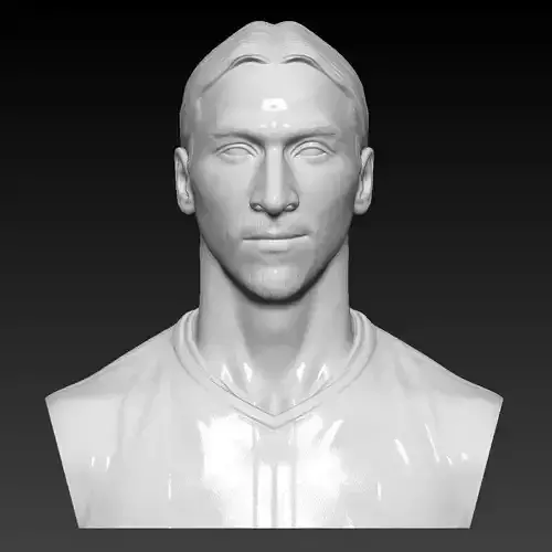 Zlatan Ibrahimovic - Man Utd - player bust 3D sculpture