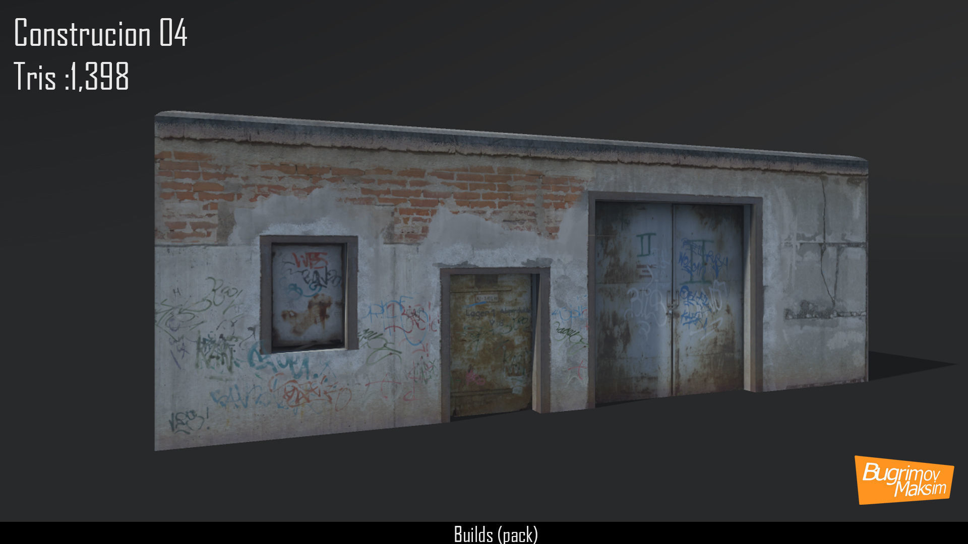 Builds pack Low-poly 3D model_3