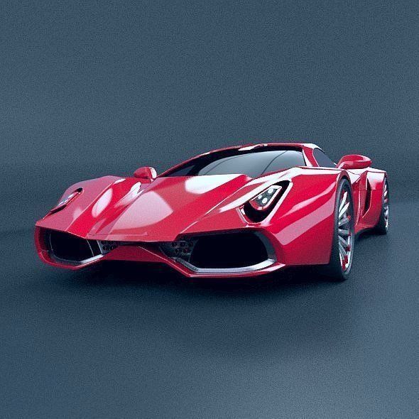 HyperOn supercar concept 3D model_1