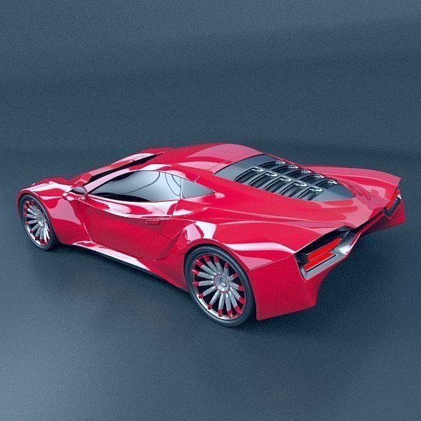 HyperOn supercar concept 3D model_6