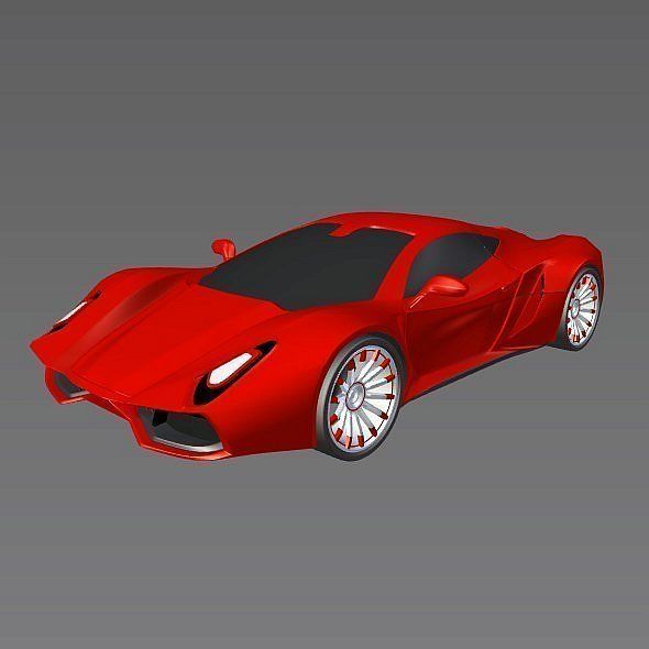 HyperOn supercar concept 3D model_9