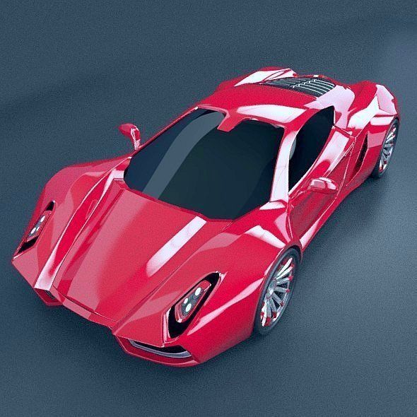 HyperOn supercar concept 3D model_7