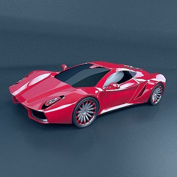HyperOn supercar concept 3D model_2