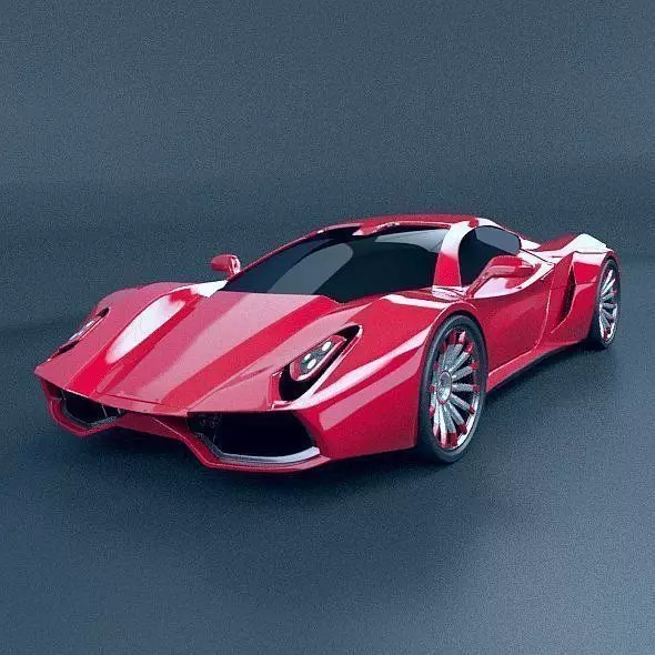 HyperOn supercar concept 3D model_0