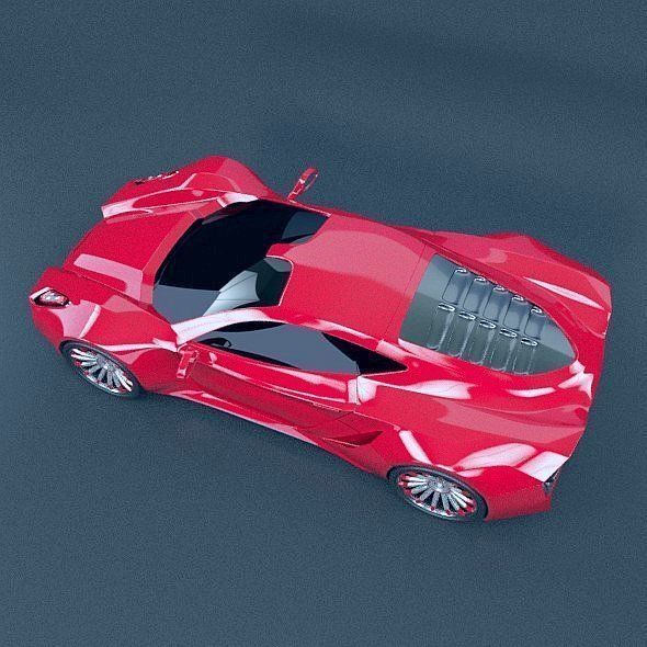 HyperOn supercar concept 3D model_8