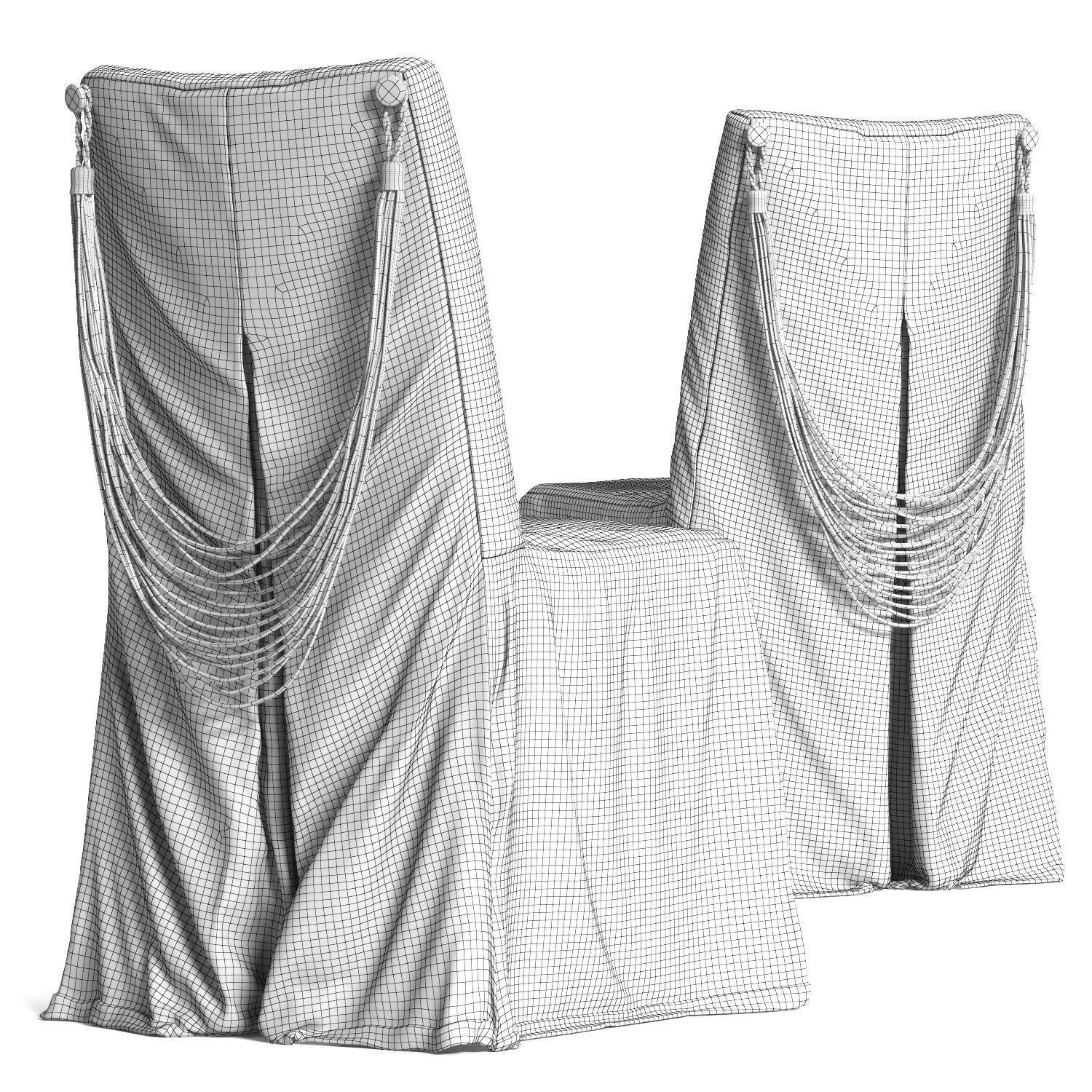 Corte ZARI KARIS Chair and SOHO Table 3D model_4