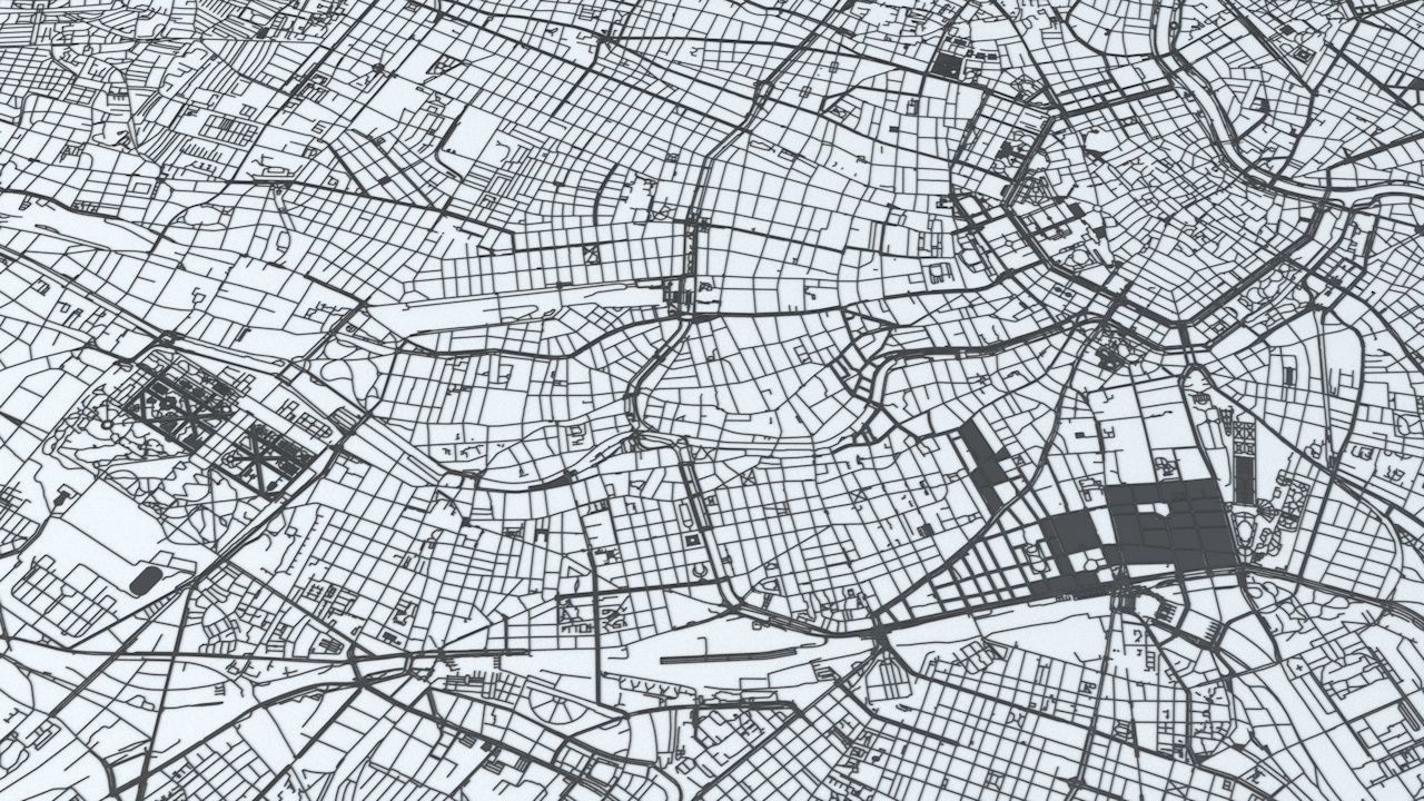 Vienna Road Network and Streets 3D model_6