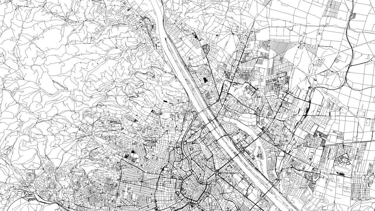 Vienna Road Network and Streets 3D model_9