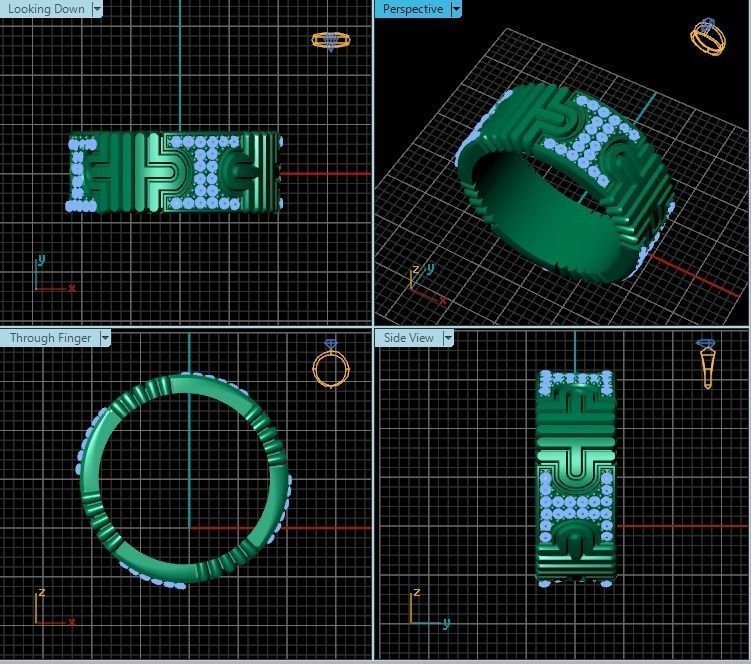 Ring R0491 3D print model_2