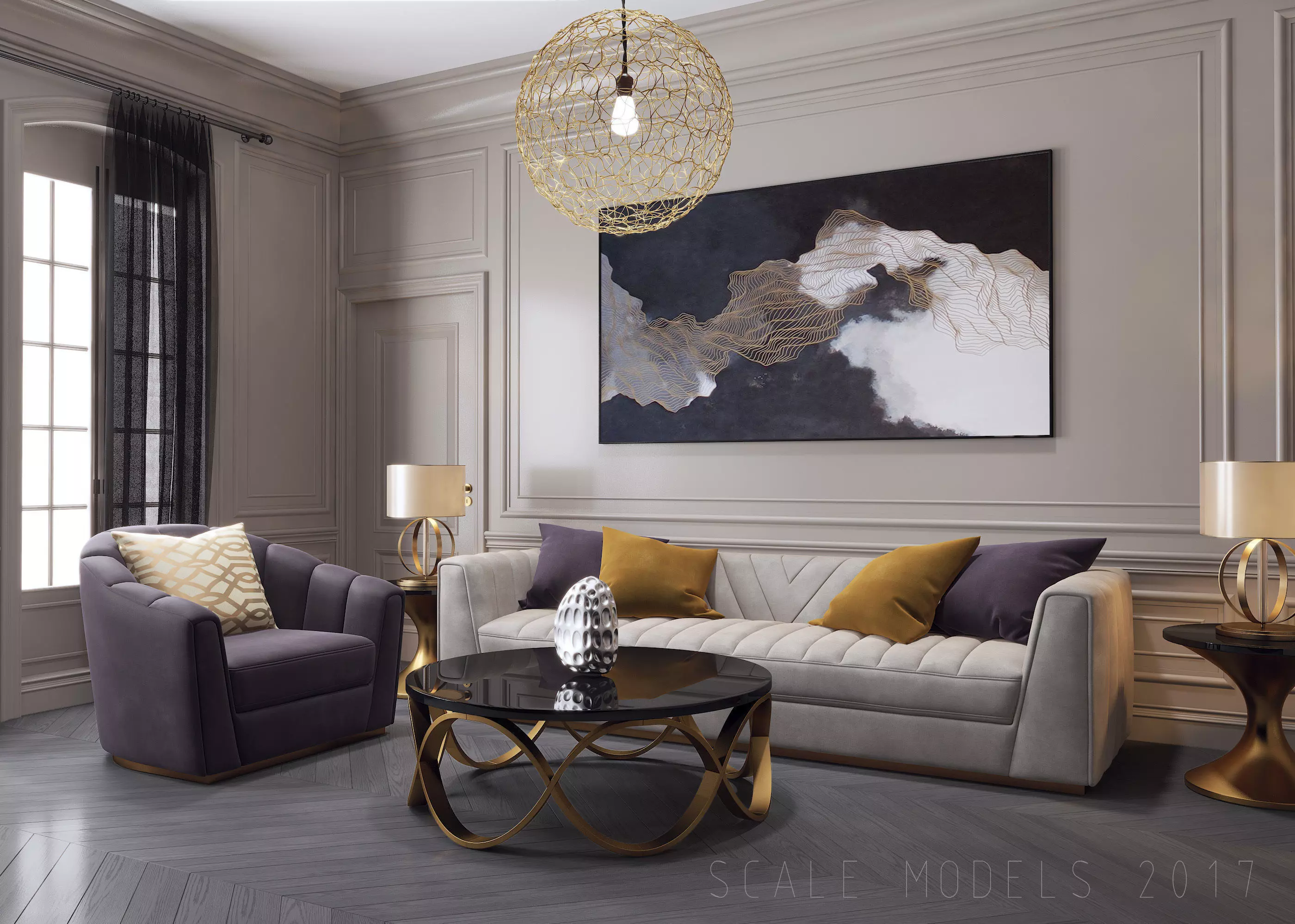 Living Room 060 3D model_0