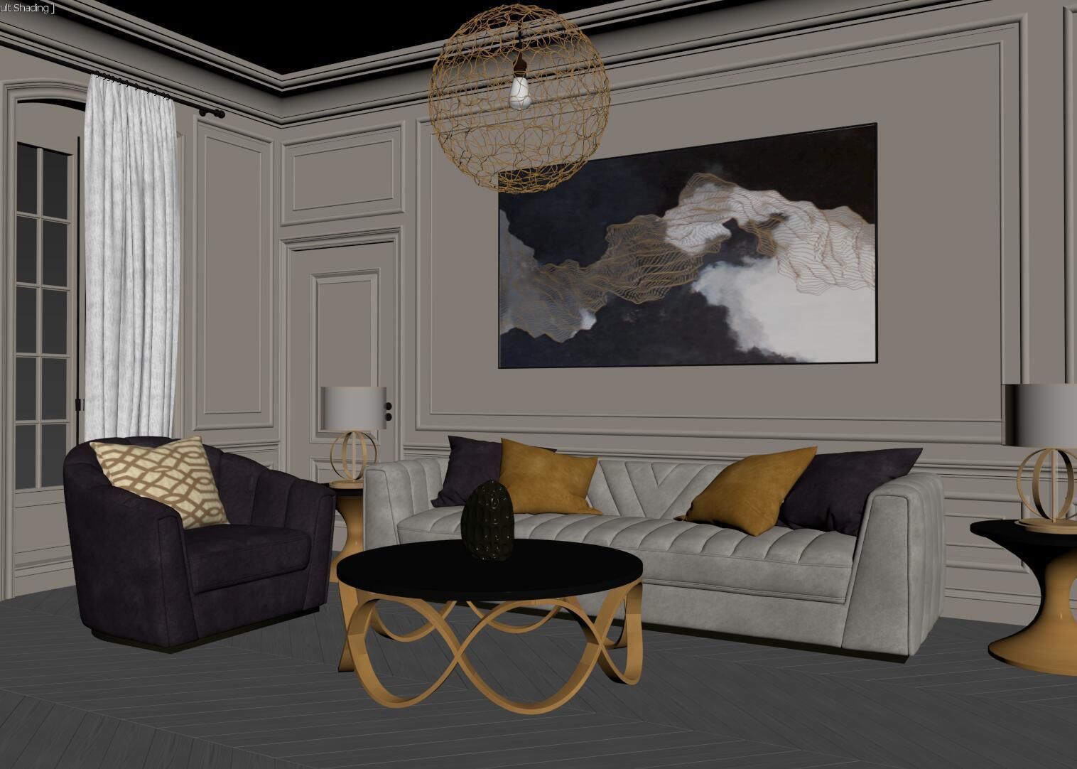 Living Room 060 3D model_3