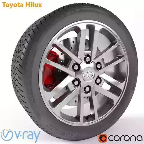 Toyota Hilux Wheel 3D model