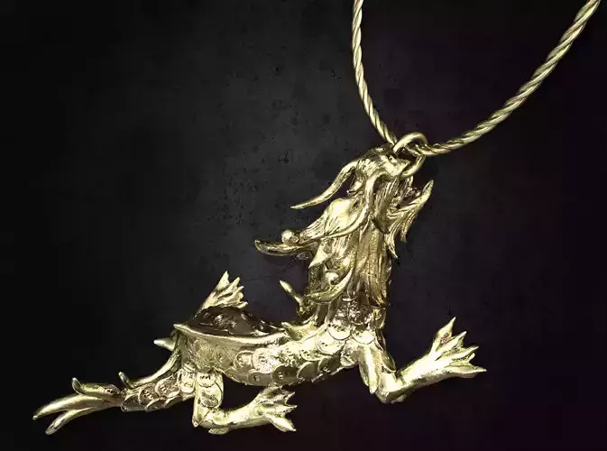 Angry Dragon Pendant