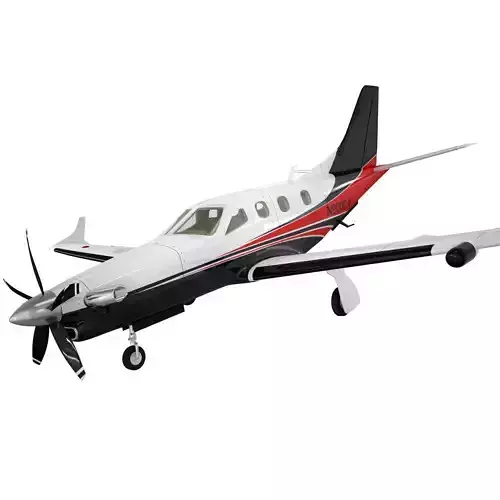 TBM 900 Socata high detailed airplane model 3D model